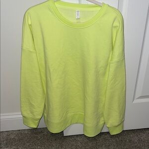 Ideology  Crewneck Sweatshirt in Bright Yellow